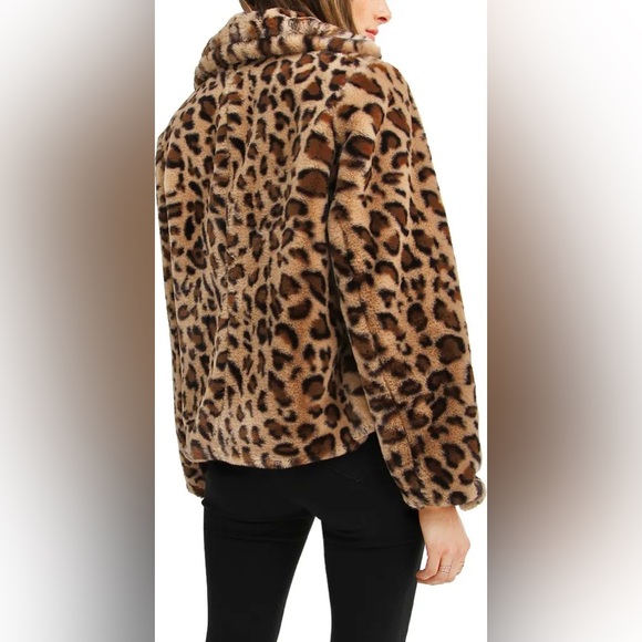 Belle & Bloom Leopard Faux Fur Jacket - Picture 13 of 13